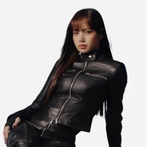 Lisa-x-Kith-Spring-2026-Black-Leather-Jacket