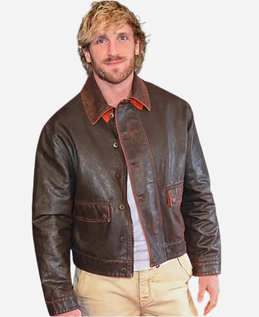 2026 Super Bowl LX Logan Paul Leather Jacket