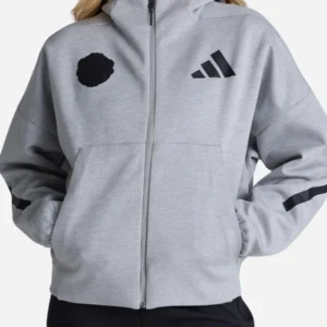 Manchester United x Adidas Z.N.E. Grey Hoodie