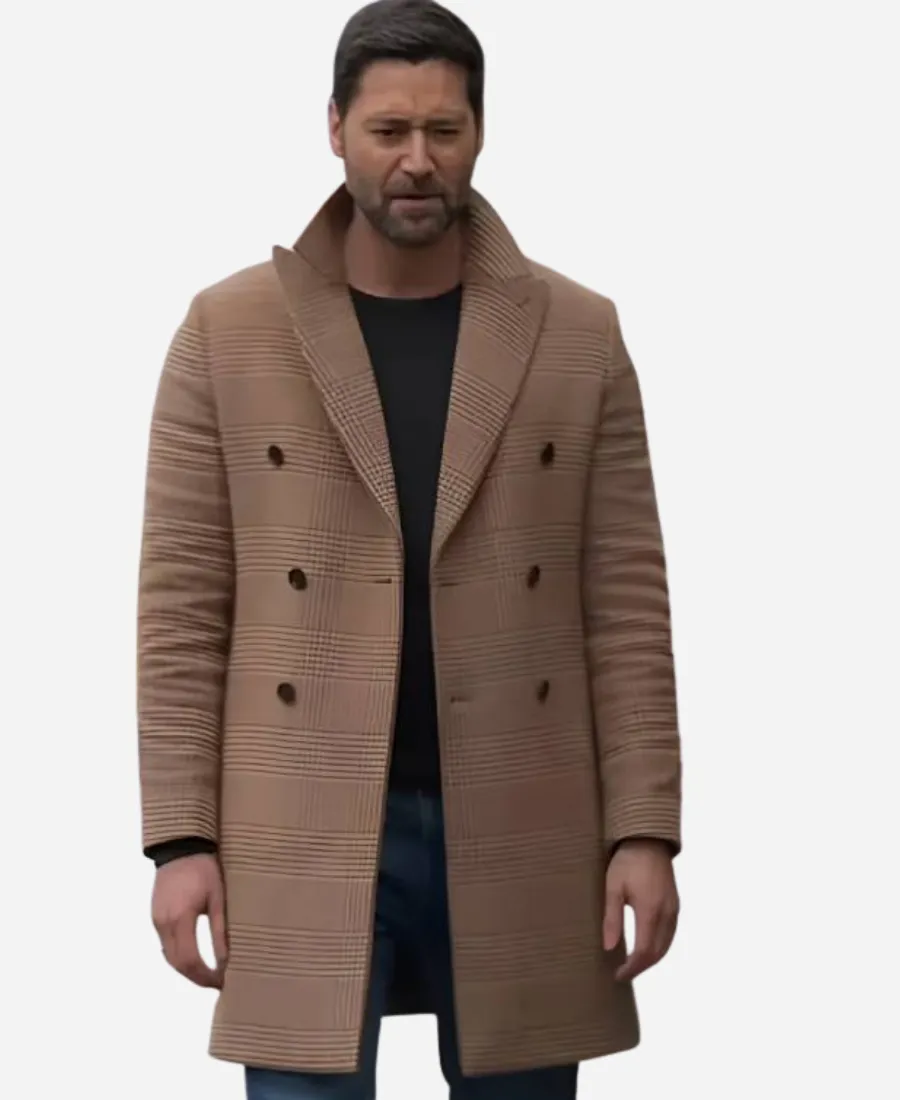Ryan Eggold My Secret Santa Wool Overcoat