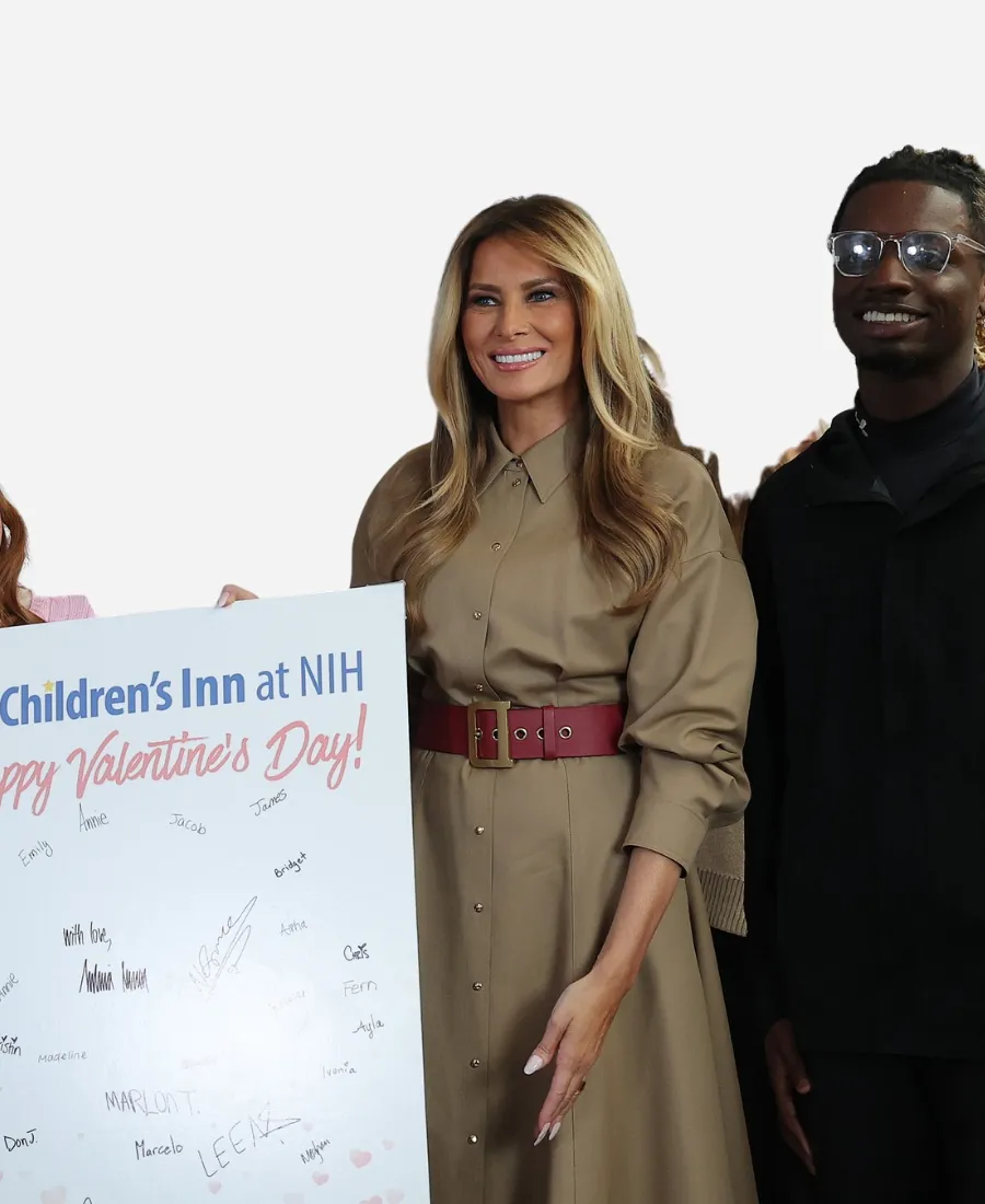 Melania Trump visits Children Coat