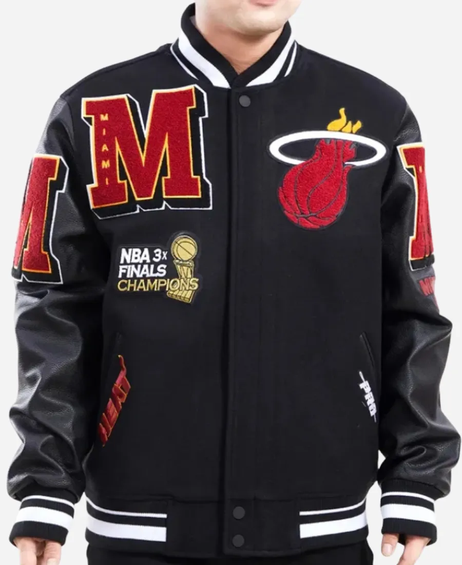 Miami Heat Mashup Varsity Jacket
