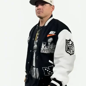 Mike-Macdonald-Seattle-Seahawks-Black-and-White-Varsity-Jacket.webp