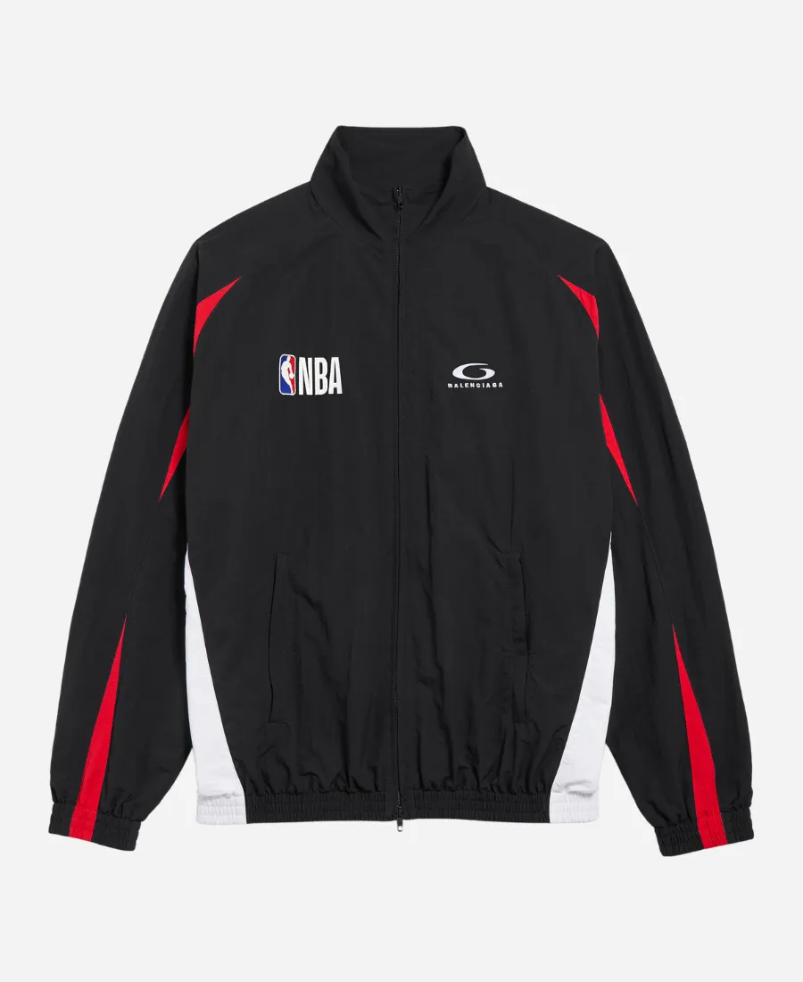 Red & Black Full Zip Track Jacket