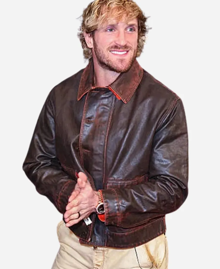2026 Super Bowl LX Logan Paul Leather Jacket