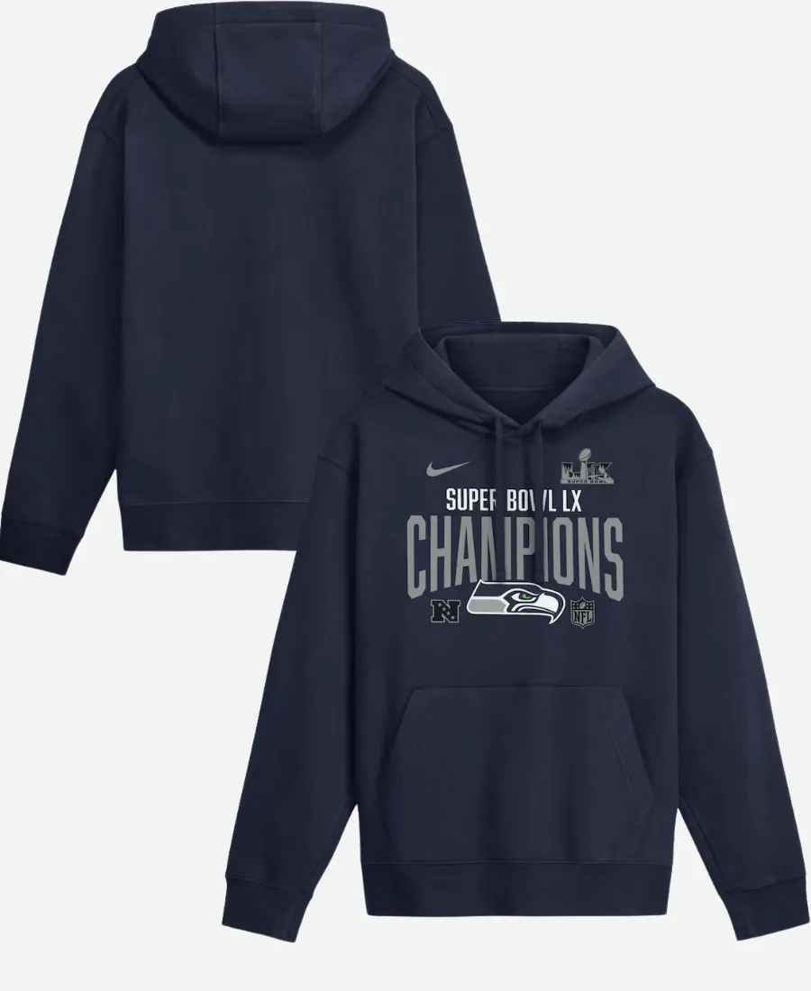 Seattle Seahawks Super Bowl LX Champions Hoodie