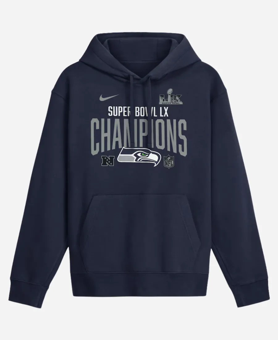 Seattle Seahawks Super Bowl LX Champions Hoodie