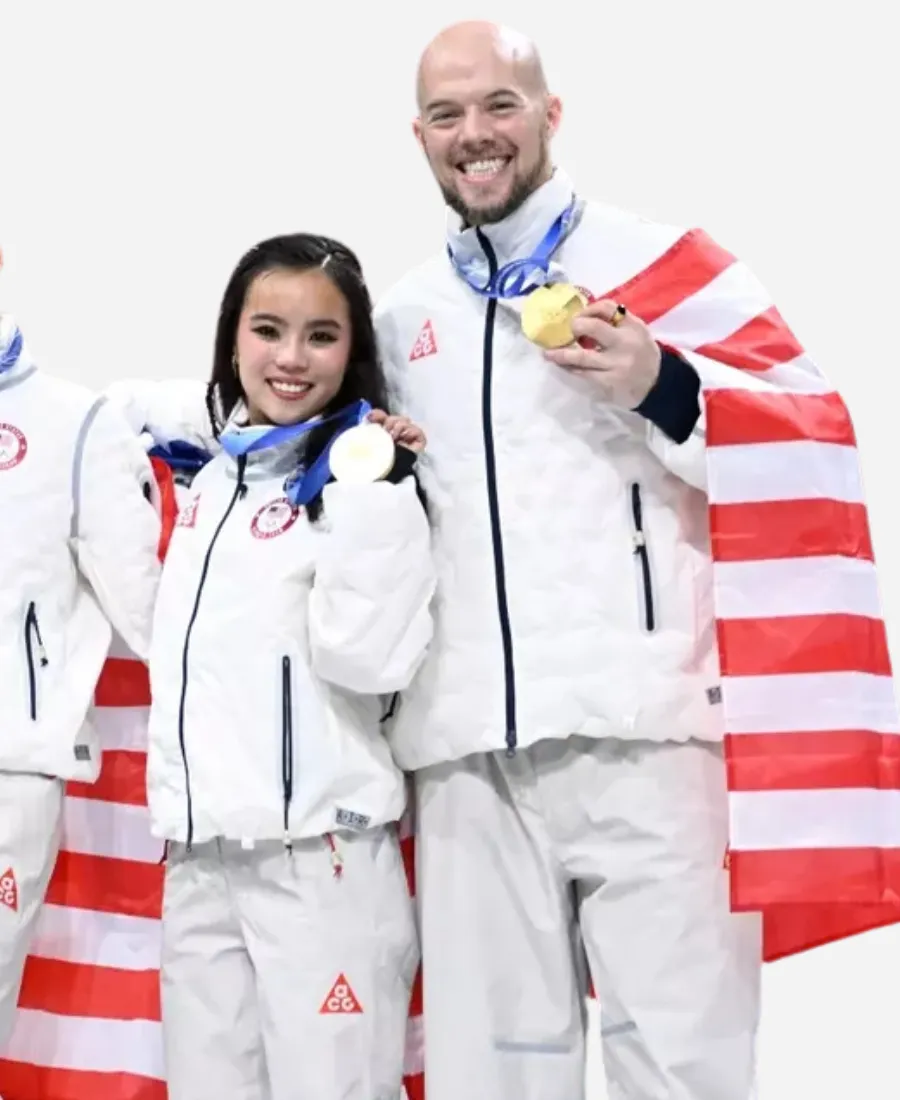 Olympic 2026 Ellie Kam White Jacket