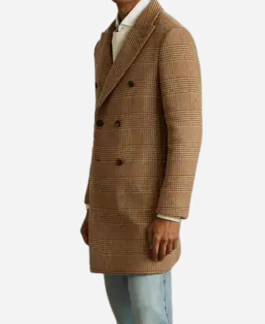 Ryan Eggold My Secret Santa Wool Overcoat