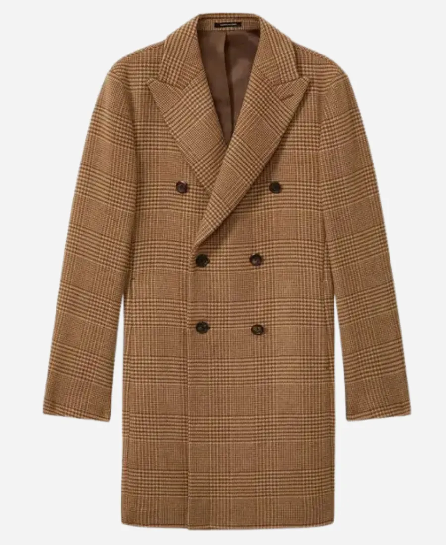 Ryan Eggold My Secret Santa Wool Overcoat