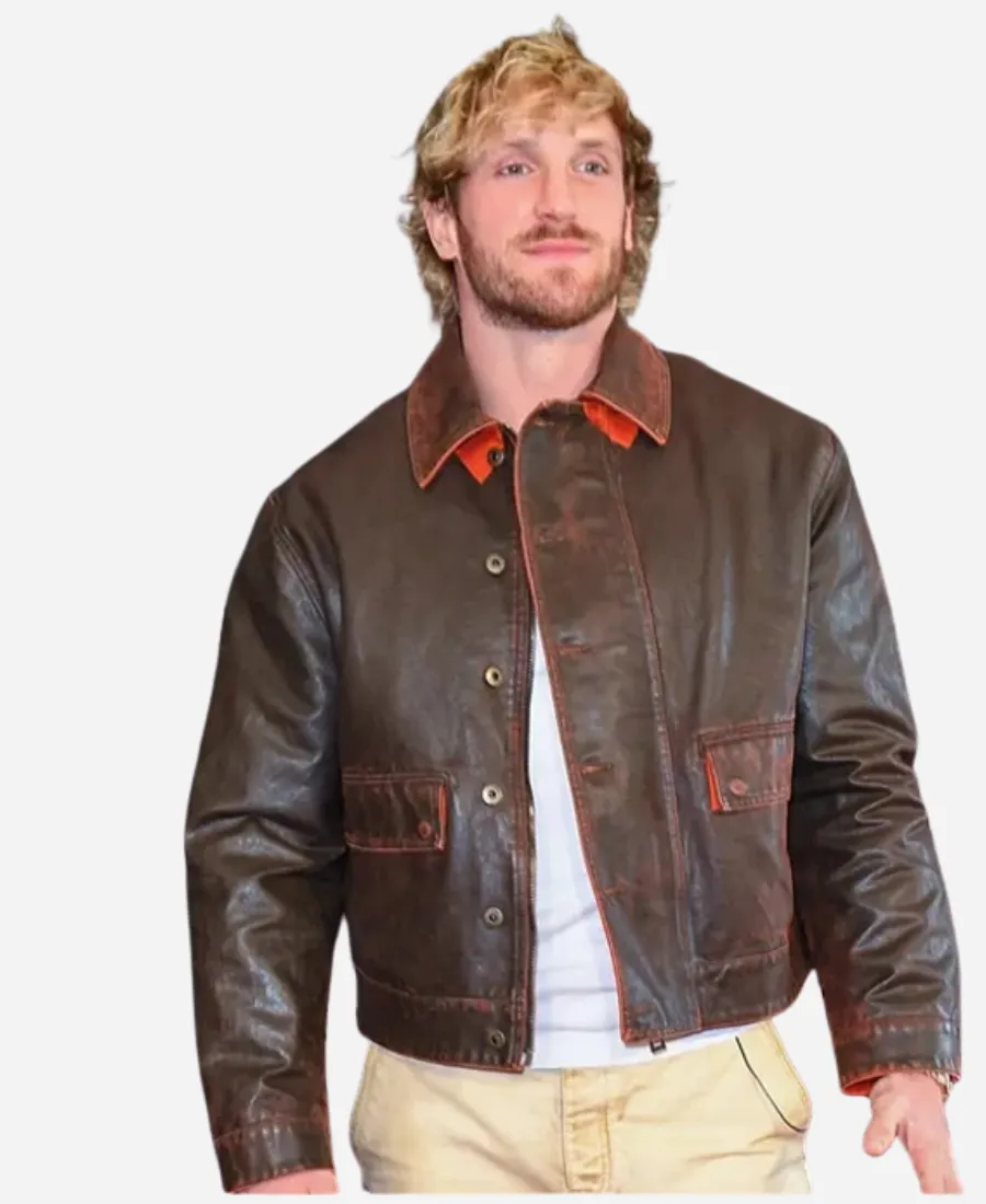 2026 Super Bowl LX Logan Paul Leather Jacket