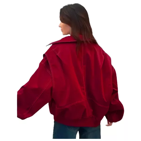 The-Room-Antwerp-Red-Oversized-Jacket
