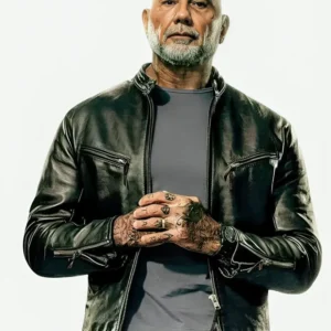 The Wrecking Crew 2026 Dave Bautista Leather Jacket