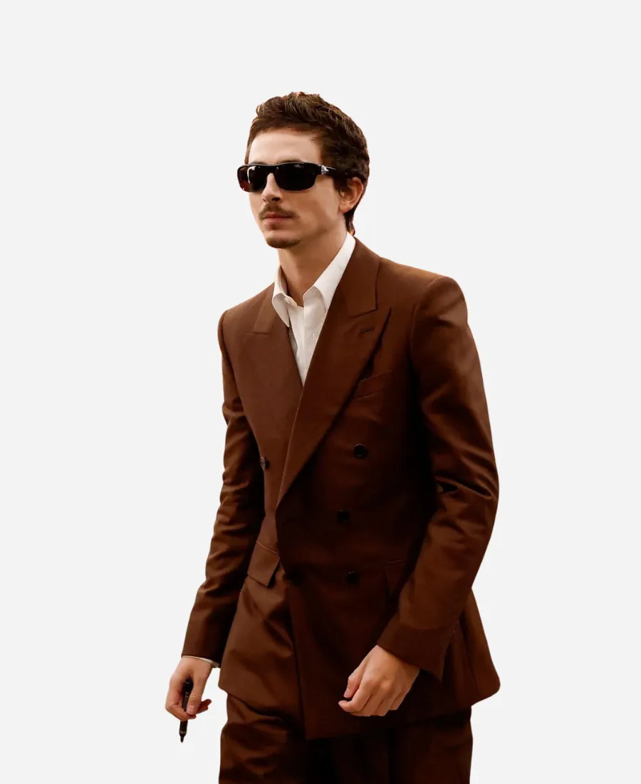 Timothée Chalamet 2026 Brown Suit