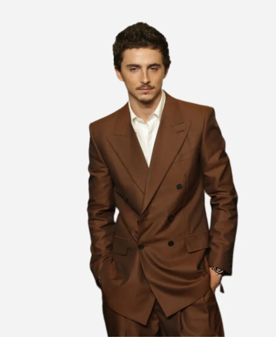 Timothée Chalamet 2026 Brown Suit