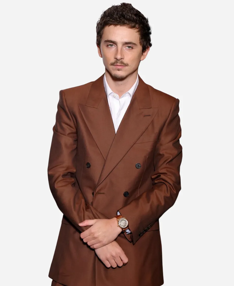 Timothée Chalamet 2026 Brown Suit