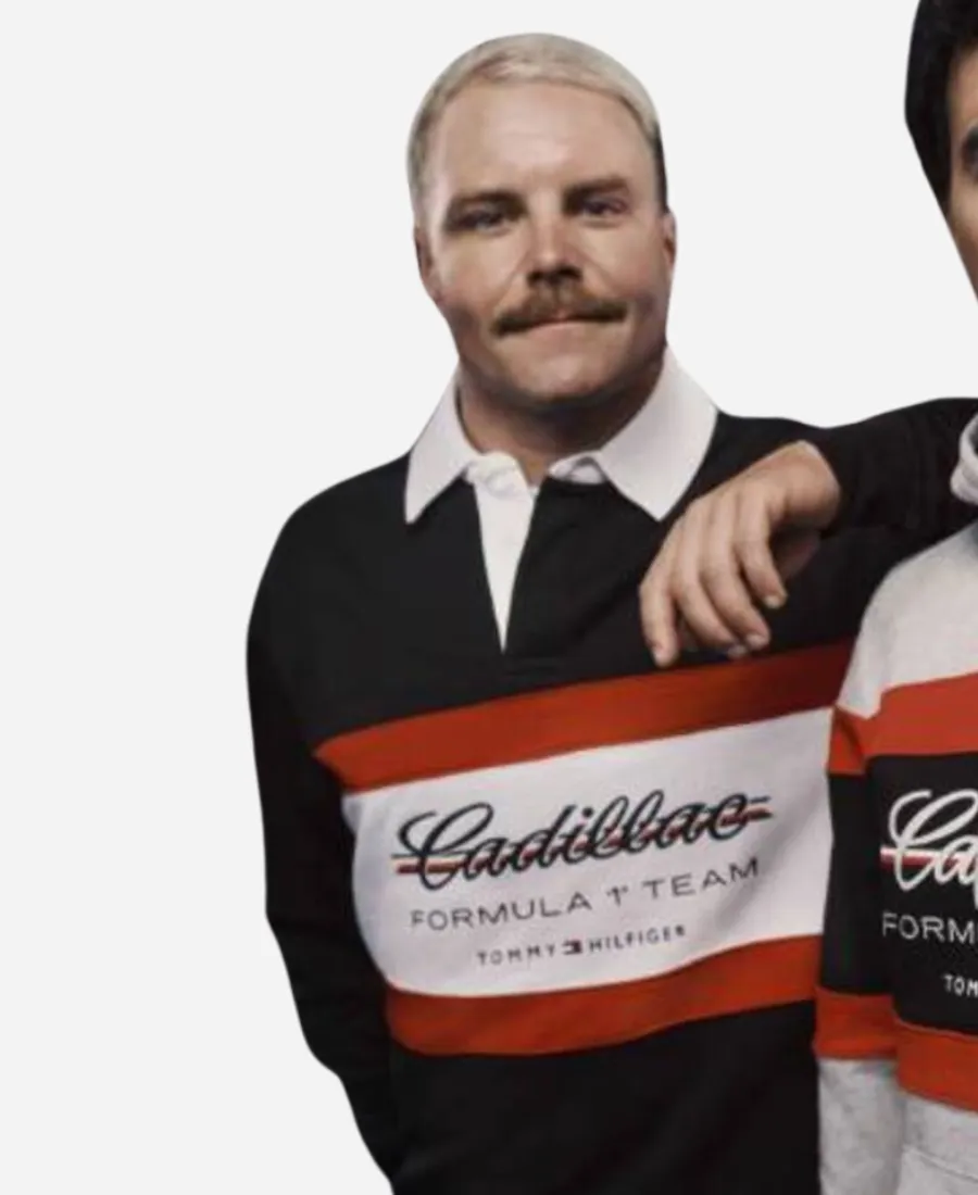 Cadillac F1 Team Long Sleeve Rugby Polo Shirt