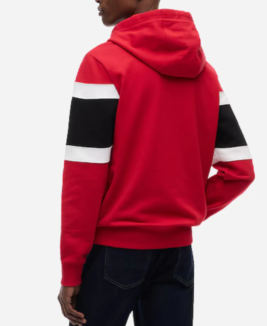 Tommy Hilfiger x Cadillac F1 Team Red Colorblock Hoodie