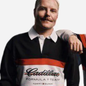 Cadillac F1 Team Long Sleeve Rugby Polo Shirt