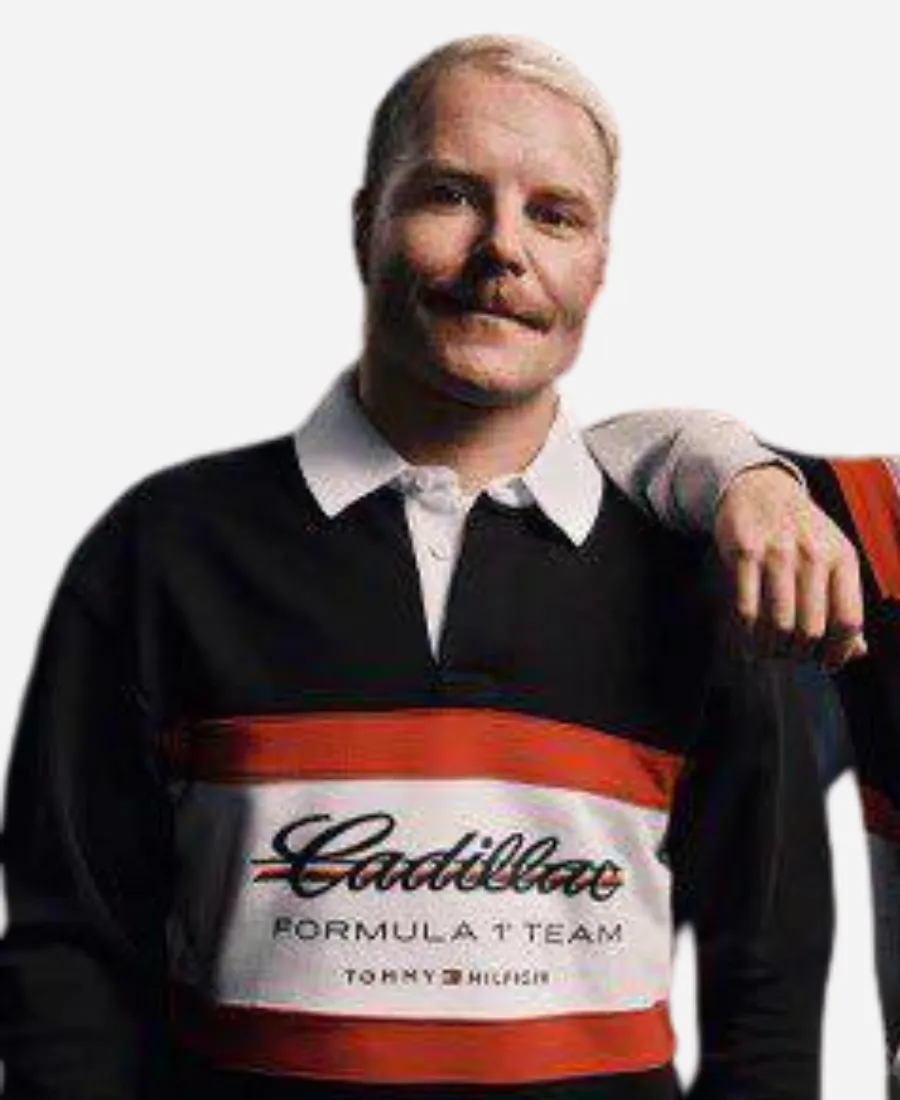 Cadillac F1 Team Long Sleeve Rugby Polo Shirt