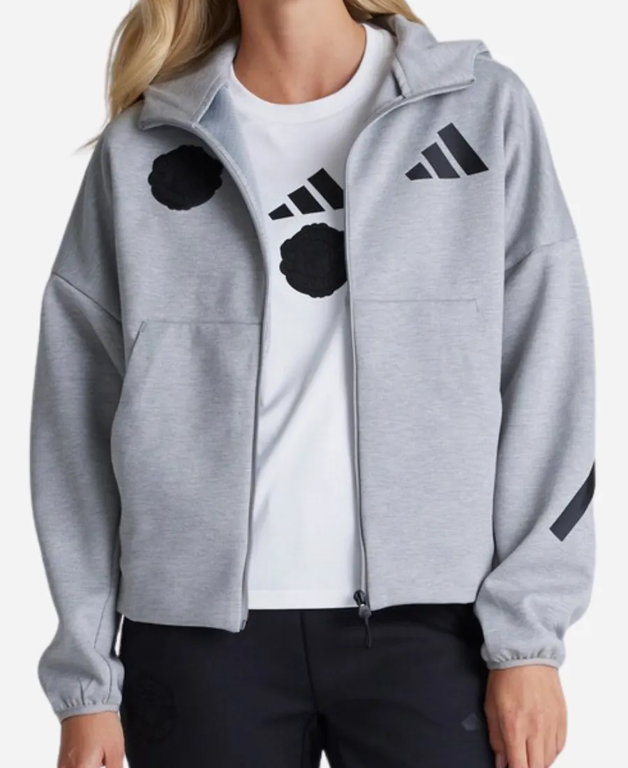 Manchester United x Adidas Z.N.E. Grey Hoodie